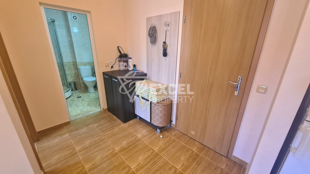 Spacious and beautiful one-bedroom apartment with pool view in Saint Vlas