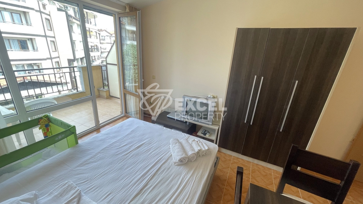 Furnished studio for sale in Sveti Vlas, with partial sea view