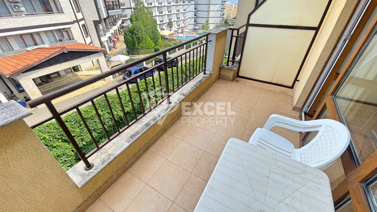 Furnished studio for sale in Sveti Vlas, with partial sea view