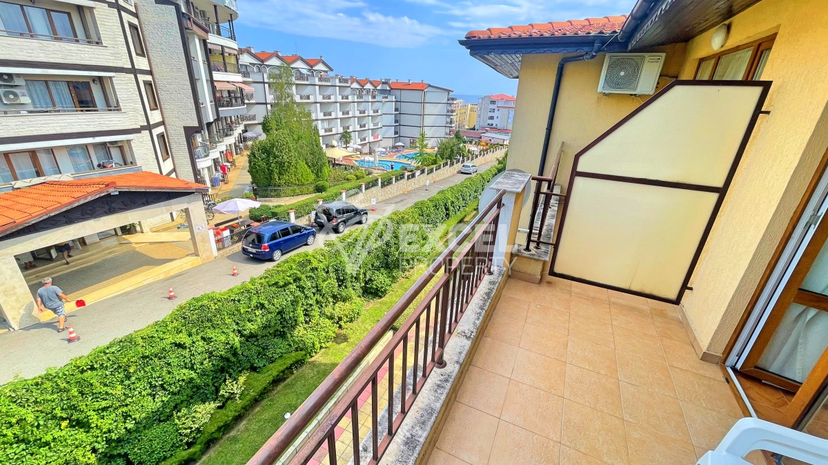 Furnished studio for sale in Sveti Vlas, with partial sea view