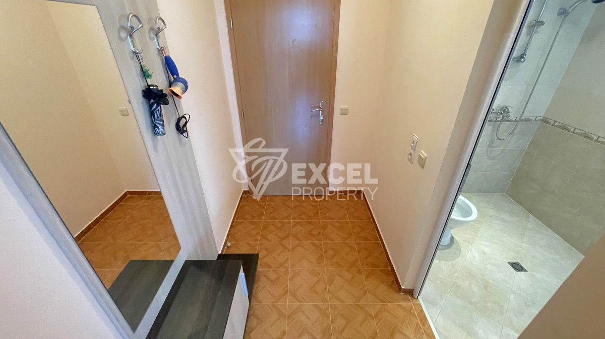 Furnished studio for sale in Sveti Vlas, with partial sea view