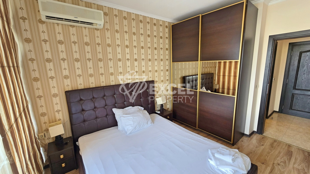 Furnished one-bedroom apartment just meters from the sea in Sunny Beach