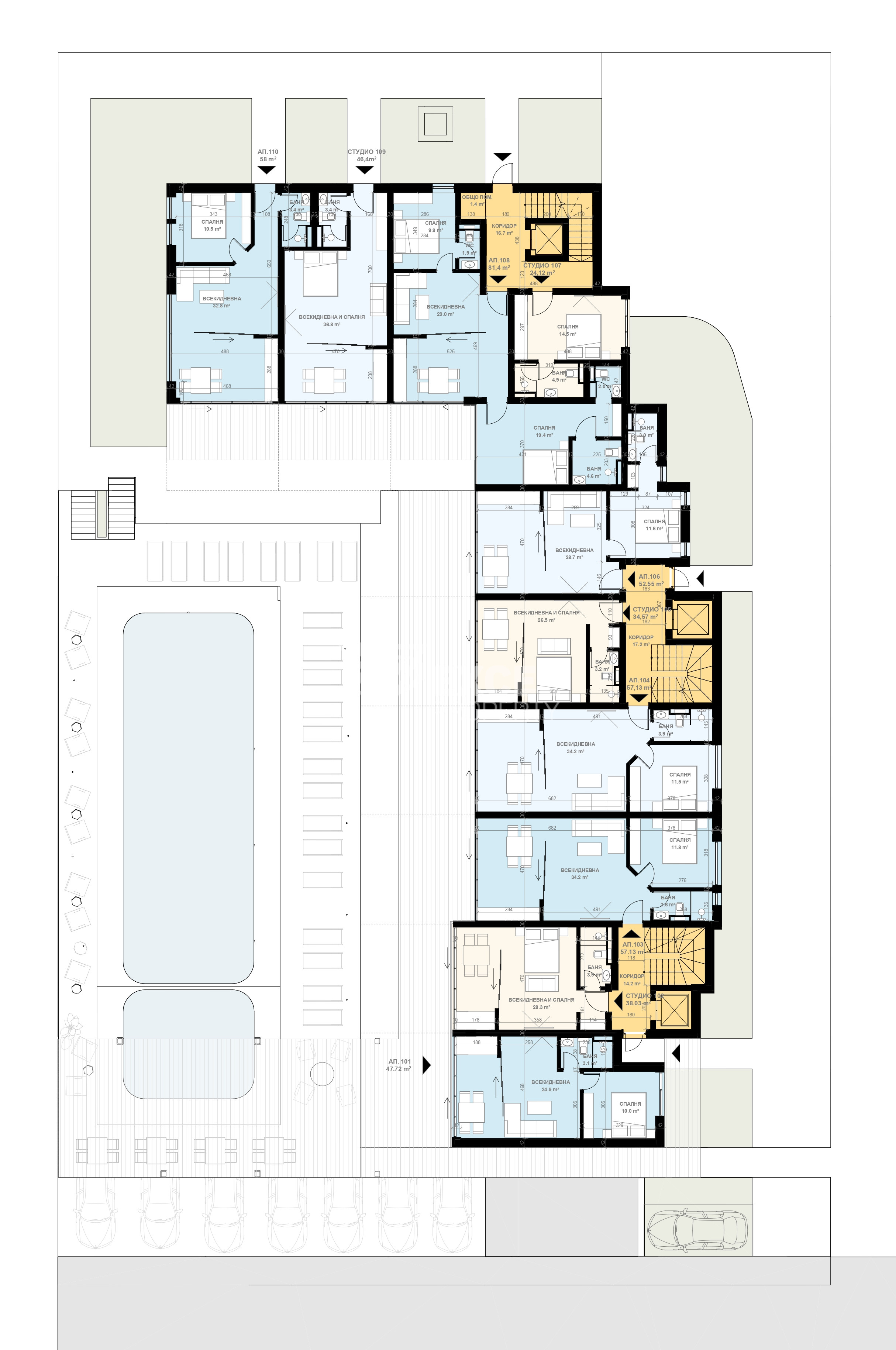 Loggia Complex, Sveti Vlas - architecture inspired by the sea