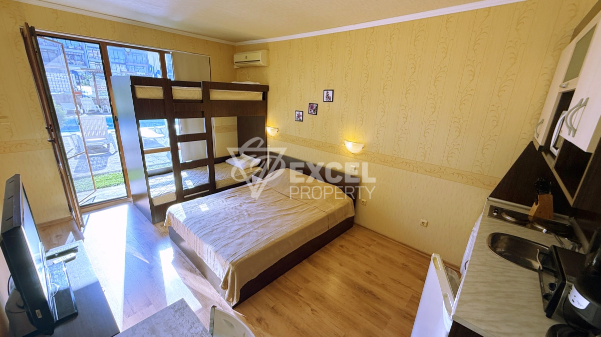 Furnished studio in Panorama Bay 2 complex, Sveti Vlas