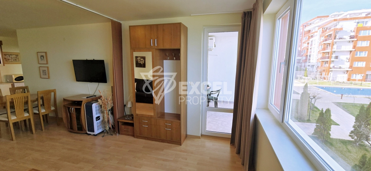 Apartment with sea view in Grand Resort Fort Noks complex, Sveti Vlas. First line