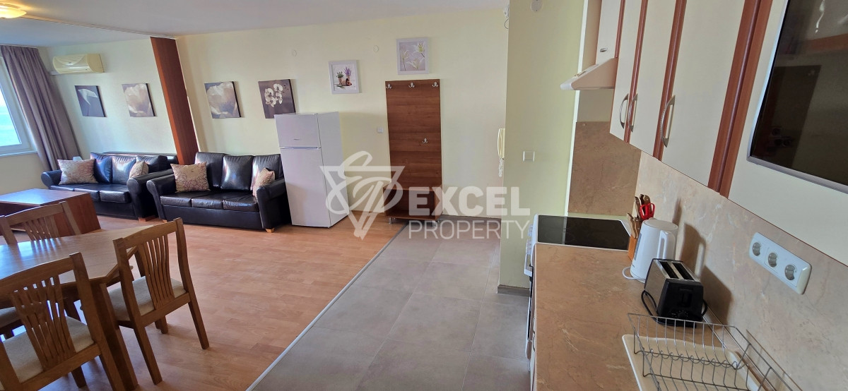 Apartment with sea view in Grand Resort Fort Noks complex, Sveti Vlas. First line