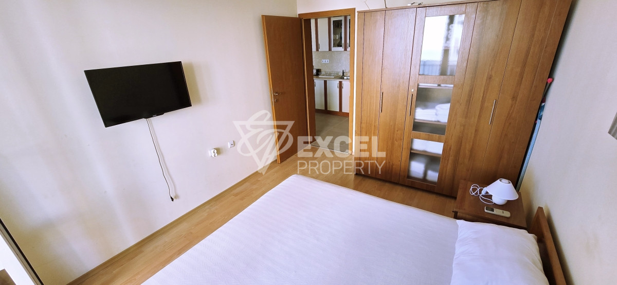 Apartment with sea view in Grand Resort Fort Noks complex, Sveti Vlas. First line