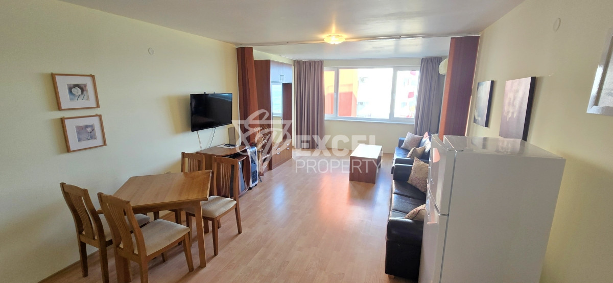 Apartment with sea view in Grand Resort Fort Noks complex, Sveti Vlas. First line