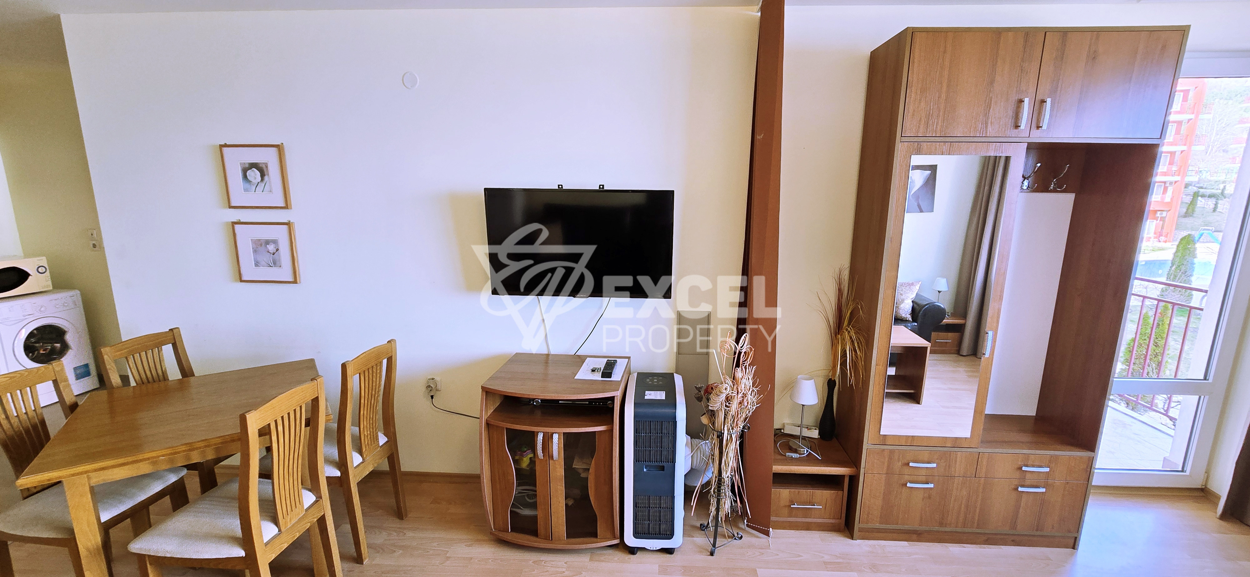 Apartment with sea view in Grand Resort Fort Noks complex, Sveti Vlas. First line