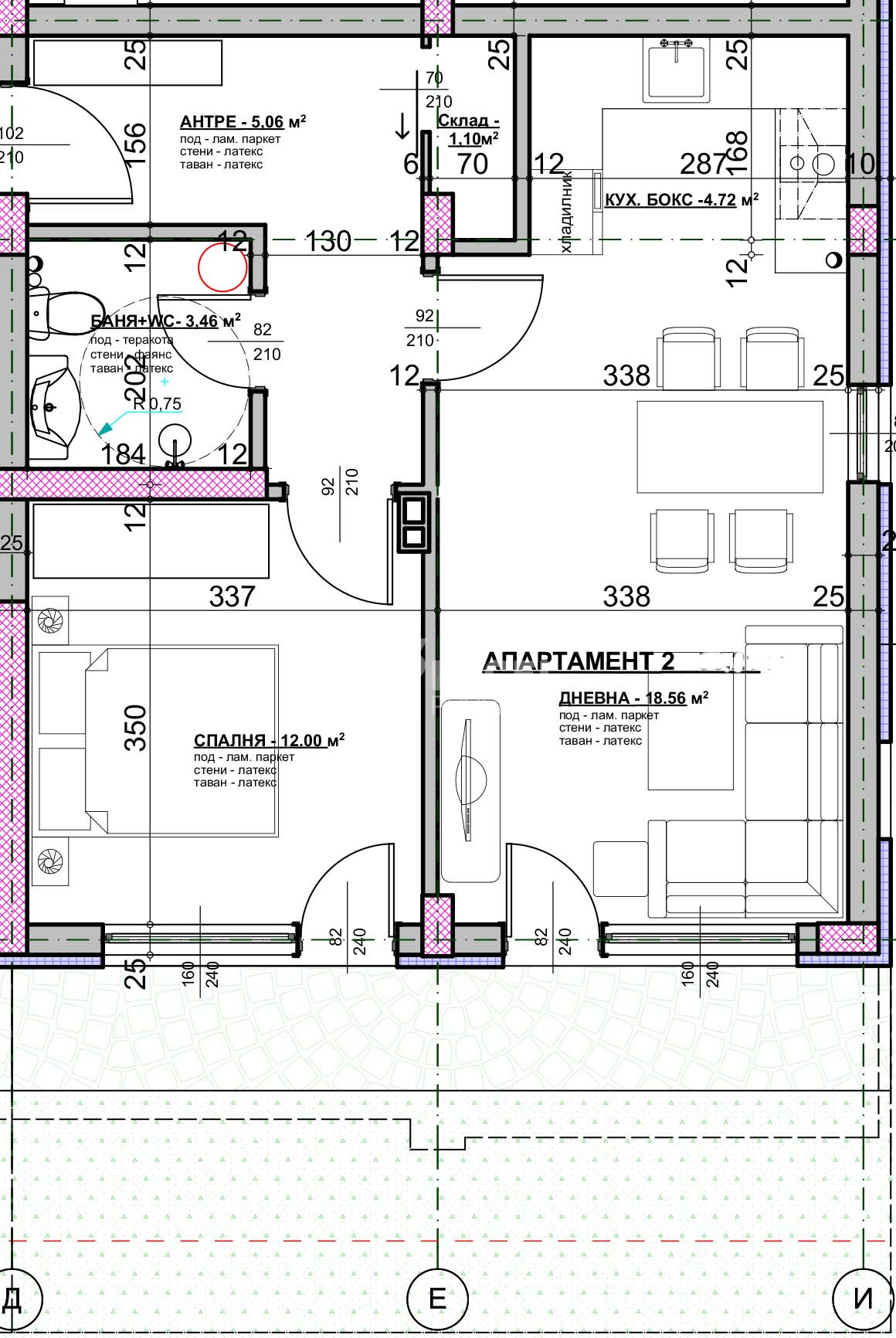 A profitable investment offer in a newly built building in the center of Ravda