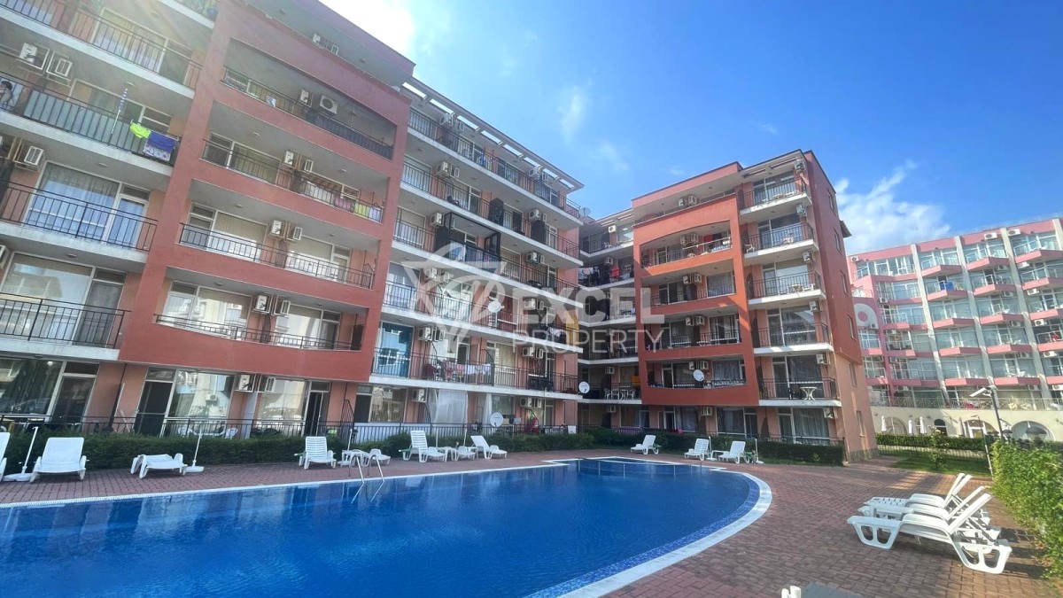 Furnished one bedroom apartment in the center of Sunny Beach