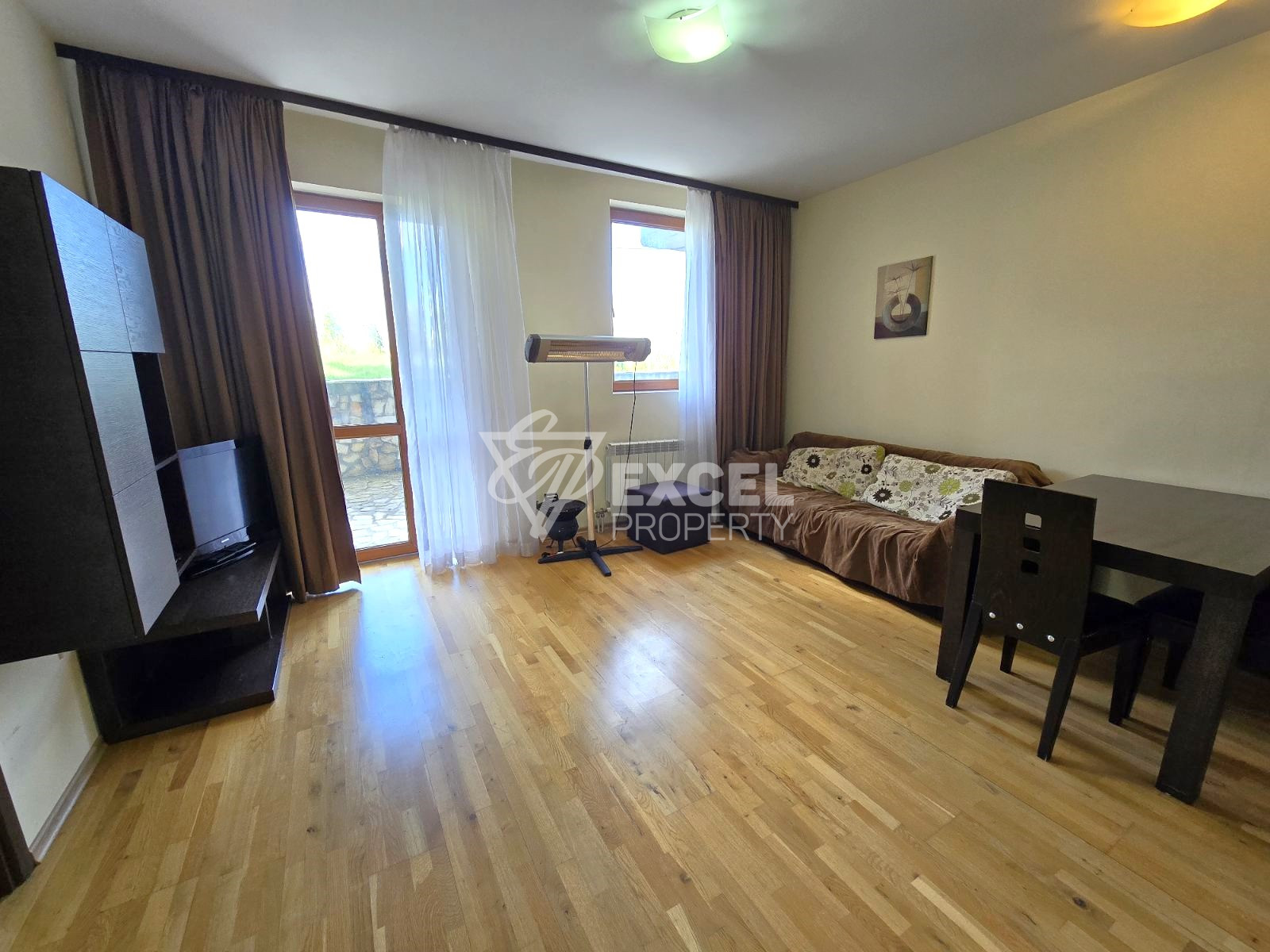One-bedroom apartment on the ground floor for sale in the All Seasons Club complex, Bansko