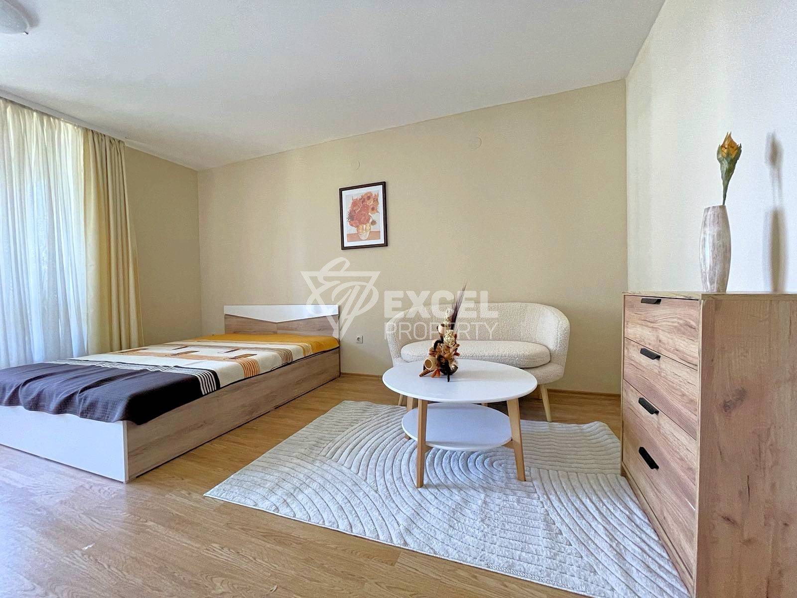 Spacious newly furnished studio for sale in Aspen Suites, next to Pirin Golf