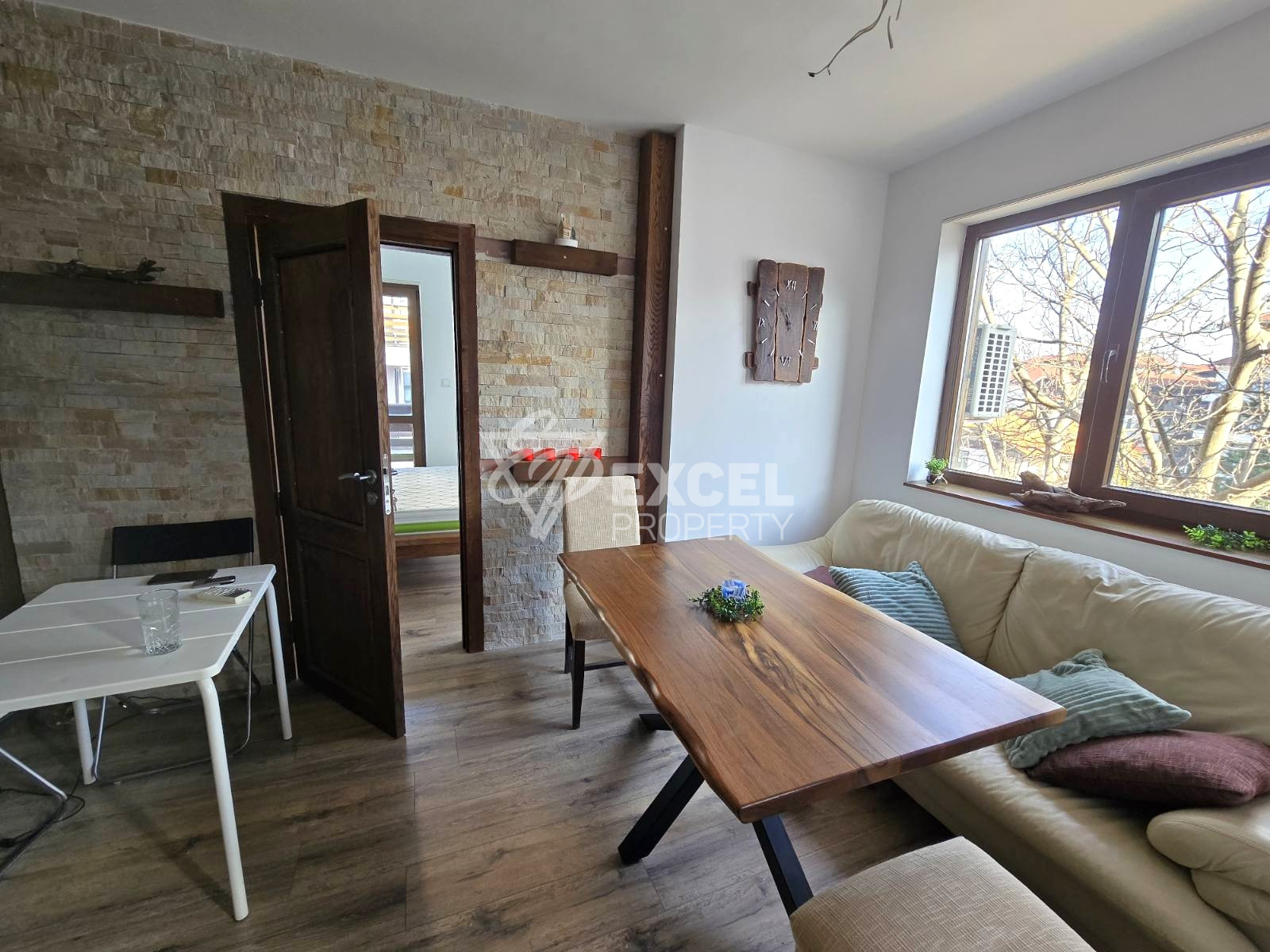 100 meters from the ski lift in Bansko: Modern two-bedroom apartment for sale in a residential building with low maintenance fee