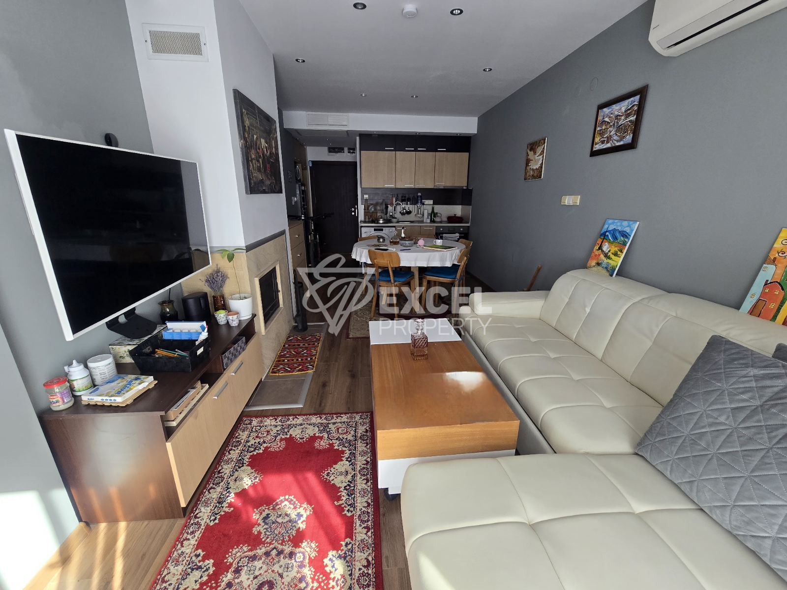 Elegantly furnished one-bedroom apartment with south exposure and low maintenance fee, Bansko