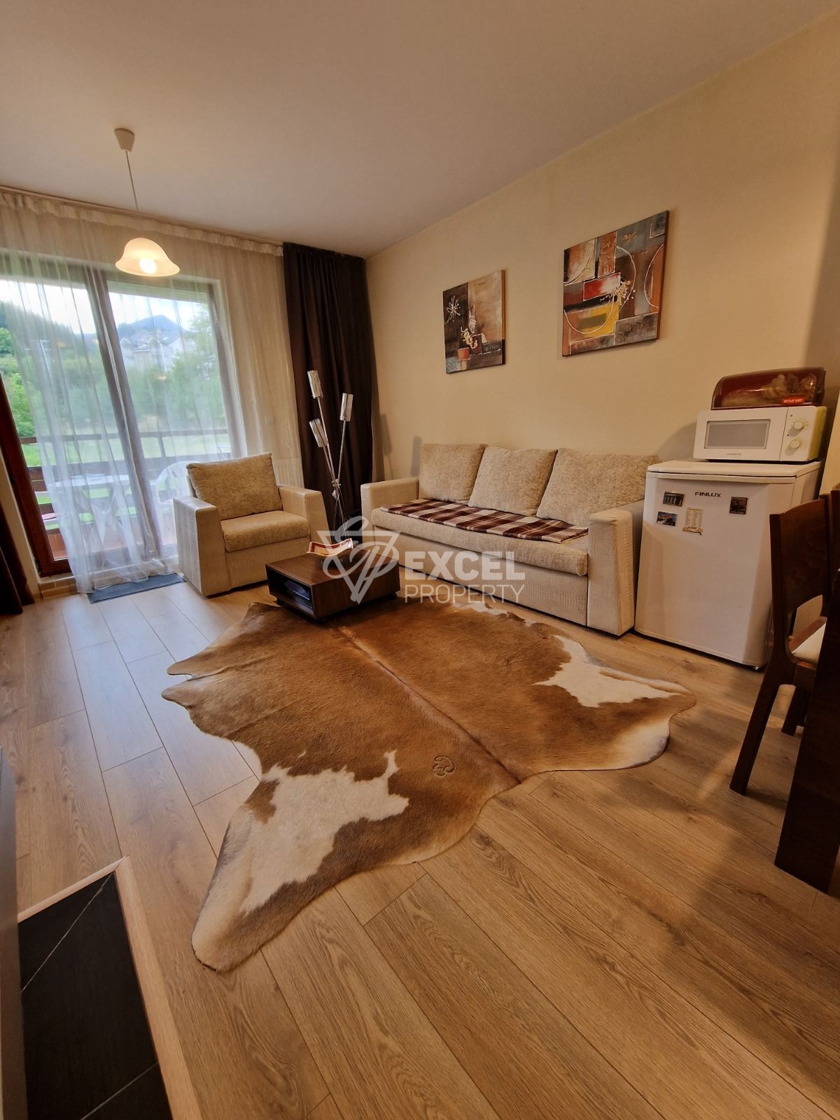 Southern one-bedroom apartment for sale in the hotel part of Green life, Bansko