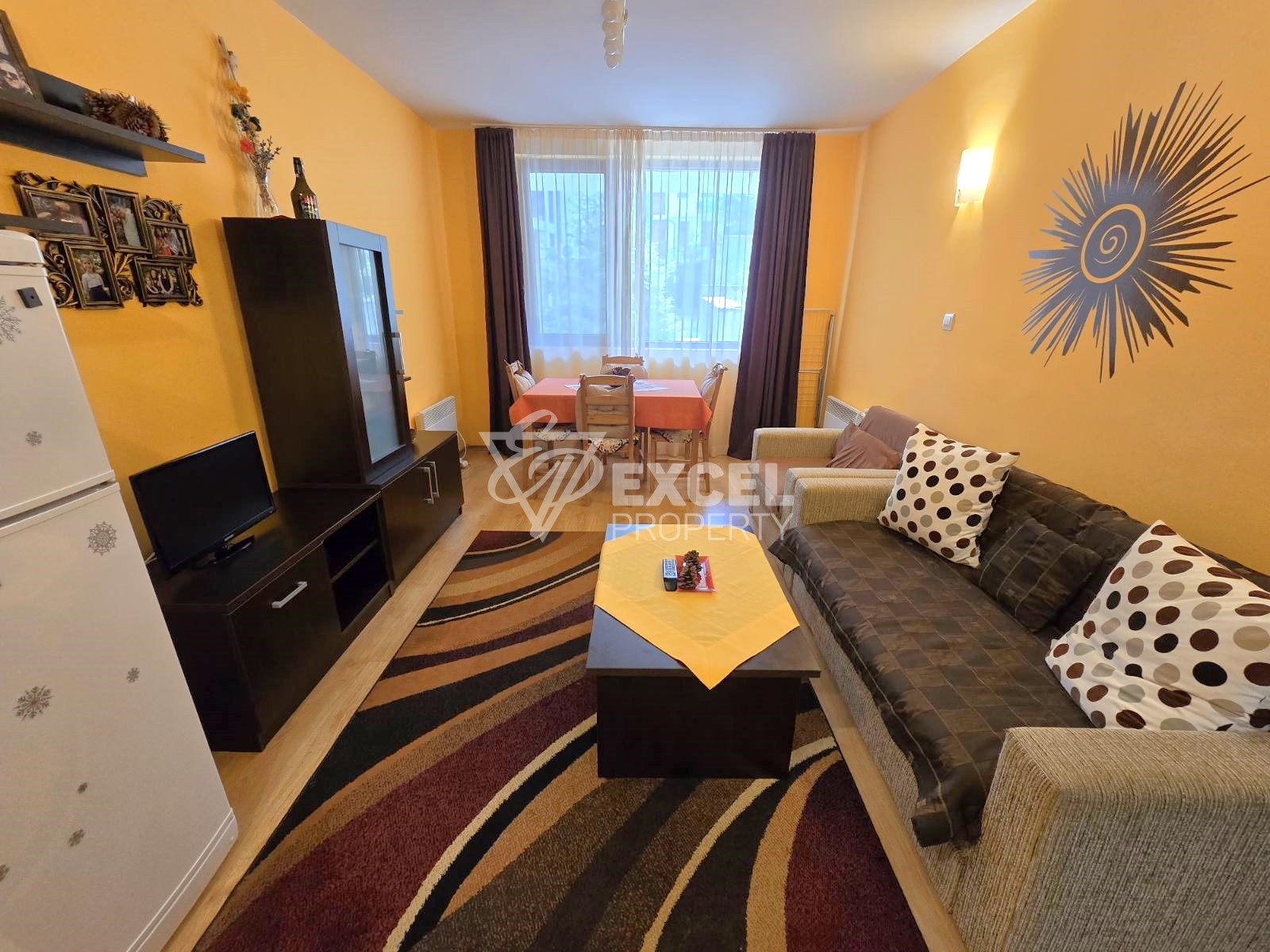 One-bedroom apartment on the ground floor for sale in Bansko! 100m from the ski road