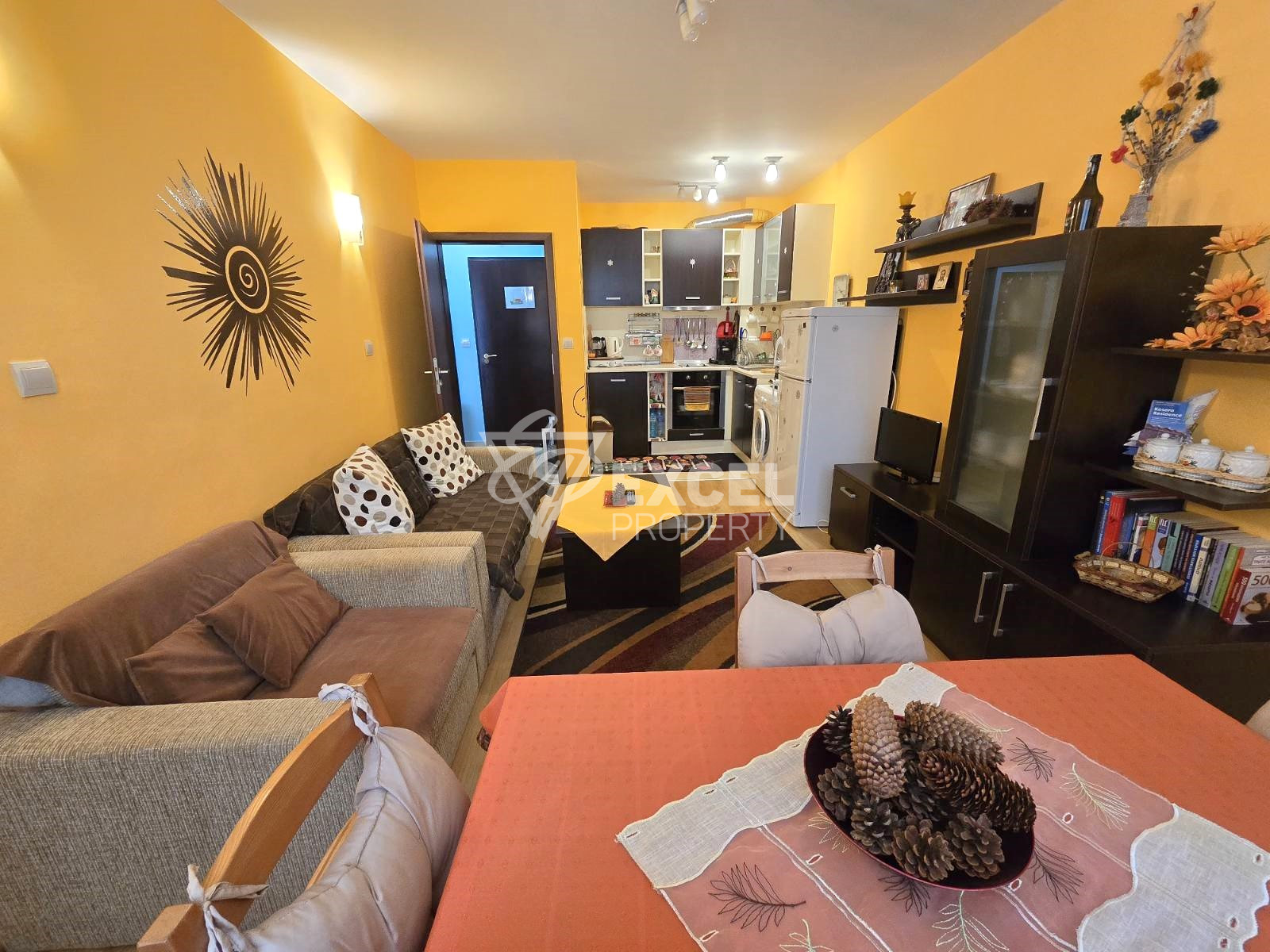 One-bedroom apartment on the ground floor for sale in Bansko! 100m from the ski road