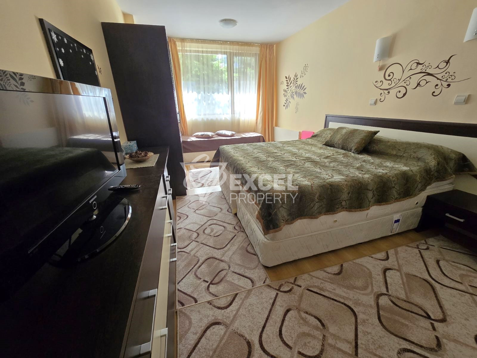 One-bedroom apartment on the ground floor for sale in Bansko! 100m from the ski road