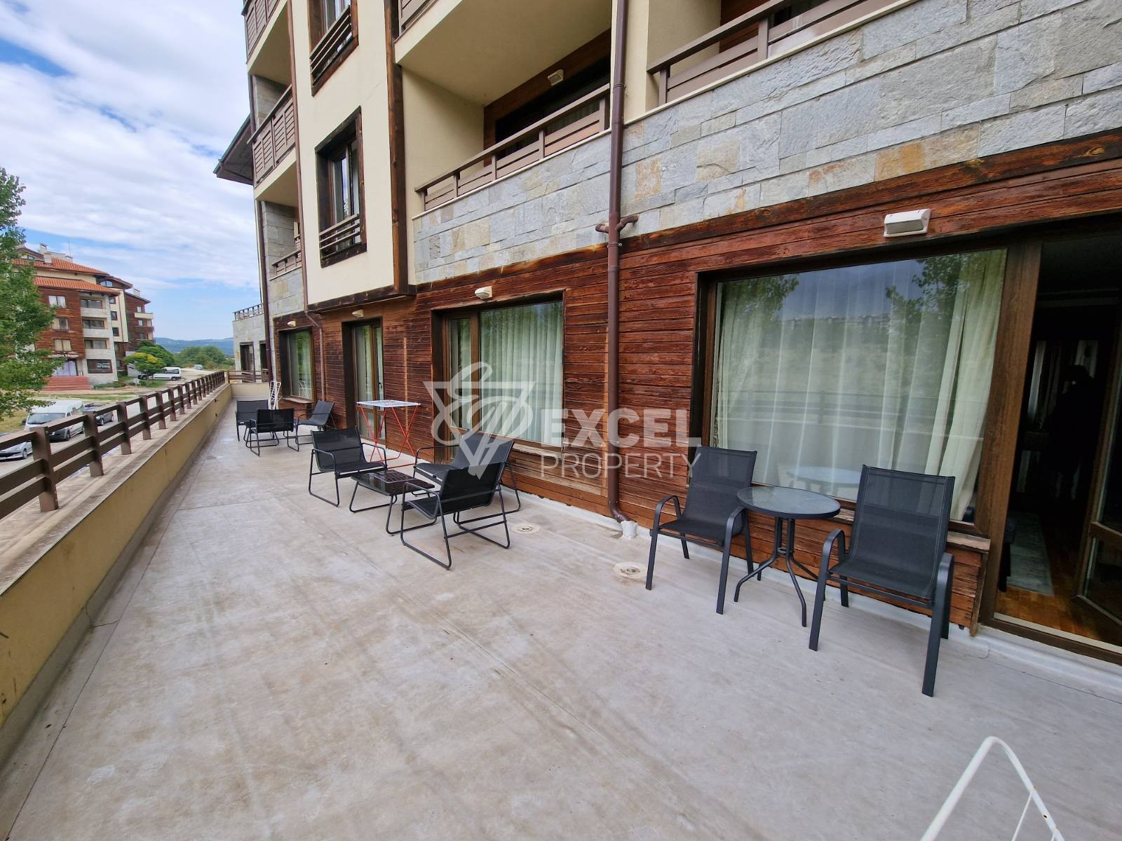 South two-bedroom apartment with a spacious terrace in the year-round Park Hotel Murite complex