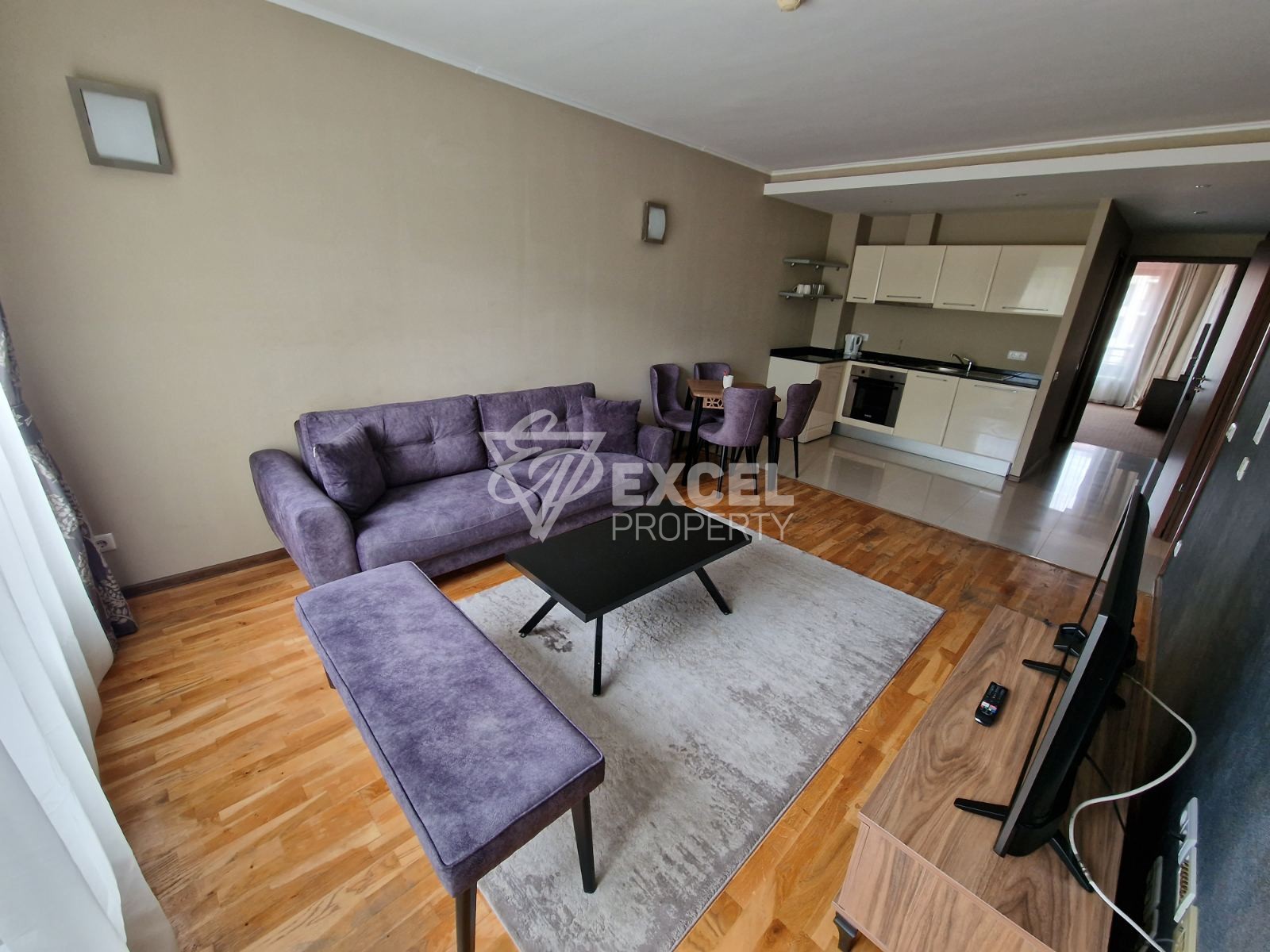 South two-bedroom apartment with a spacious terrace in the year-round Park Hotel Murite complex