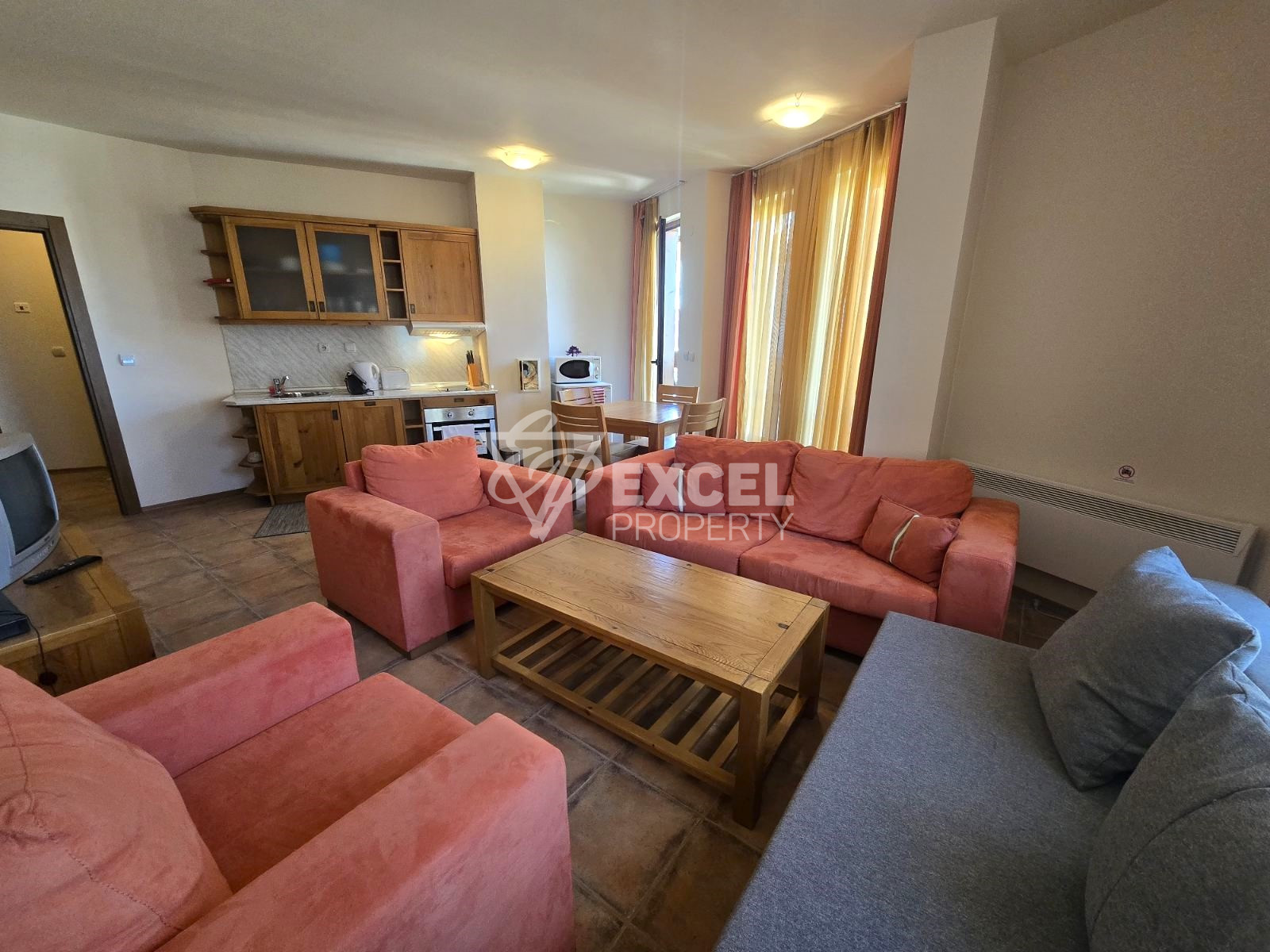 For sale: One-bedroom apartment in a residential building with low maintenance fees, Bansko