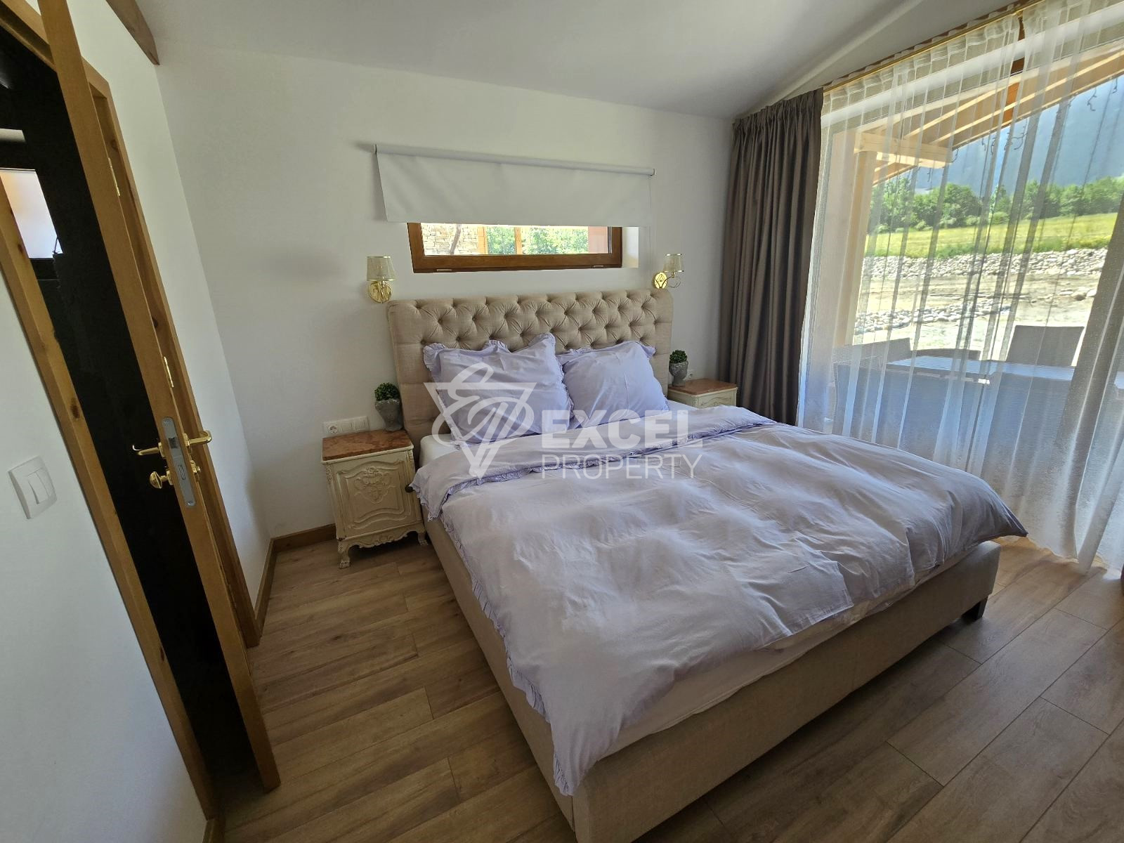 New single-family house in alpine style with three bedrooms and a large yard, next to Pirin Golf