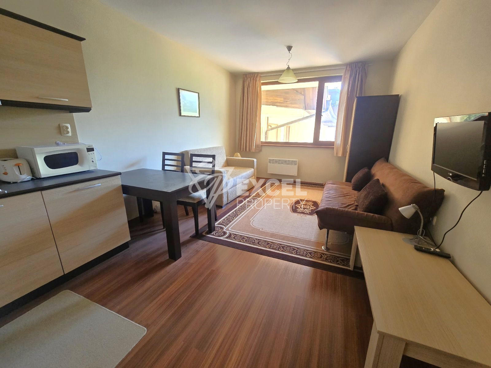 Spacious studio for sale with a captivating mountain view in Hotel Regnum 5✱, Bansko