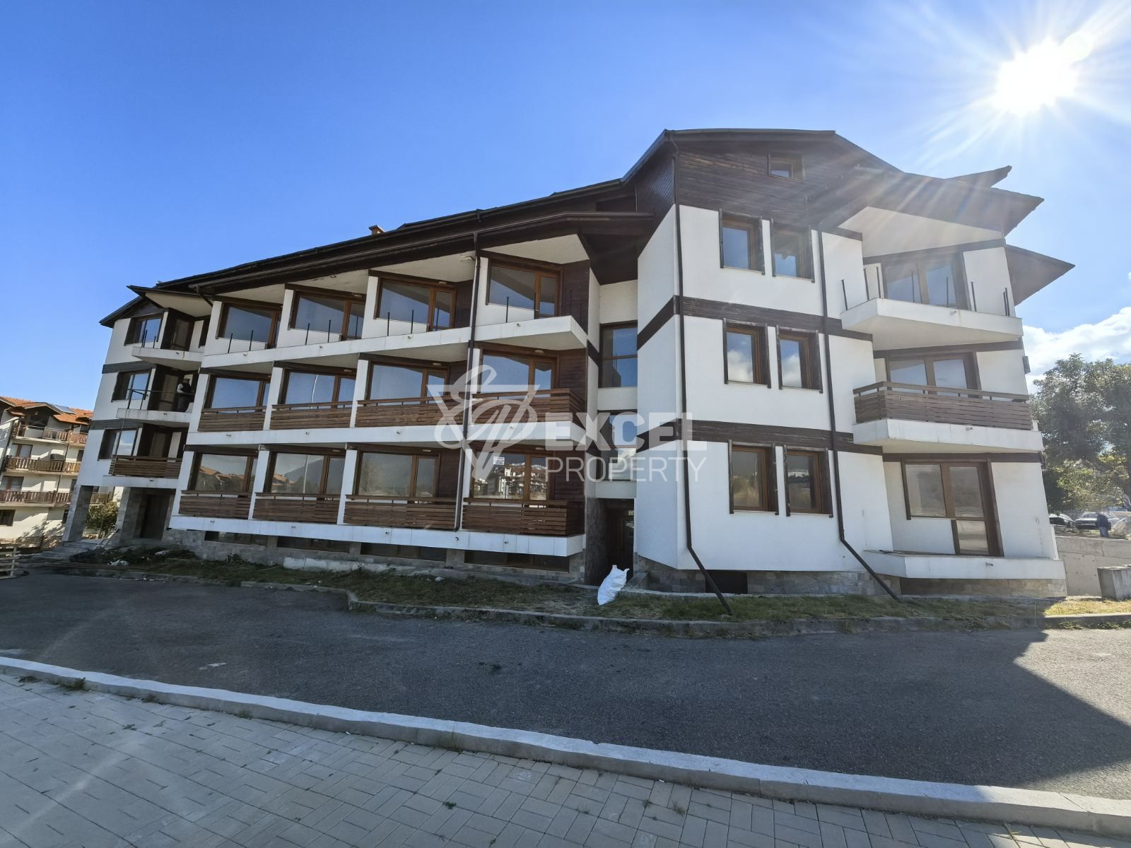 One-bedroom apartment with south exposure, 400m from the ski lift in Bansko