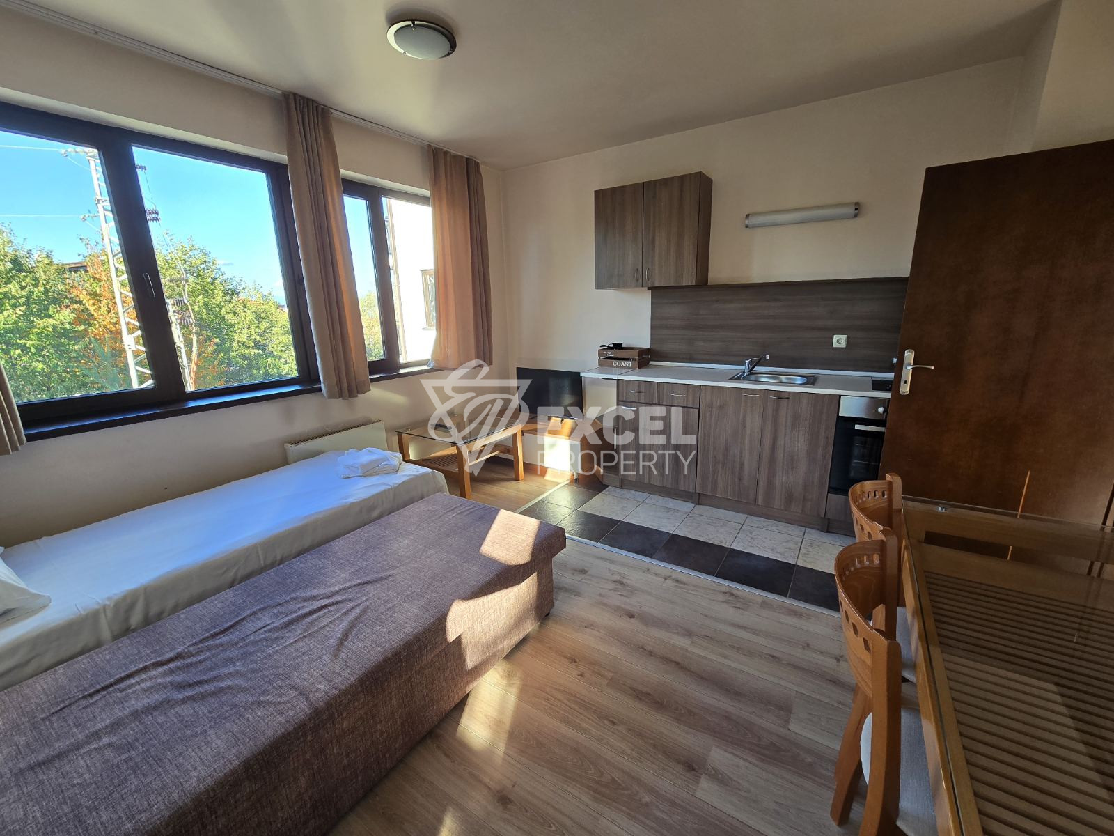 Small one-bedroom apartment in a year-round complex, Bansko