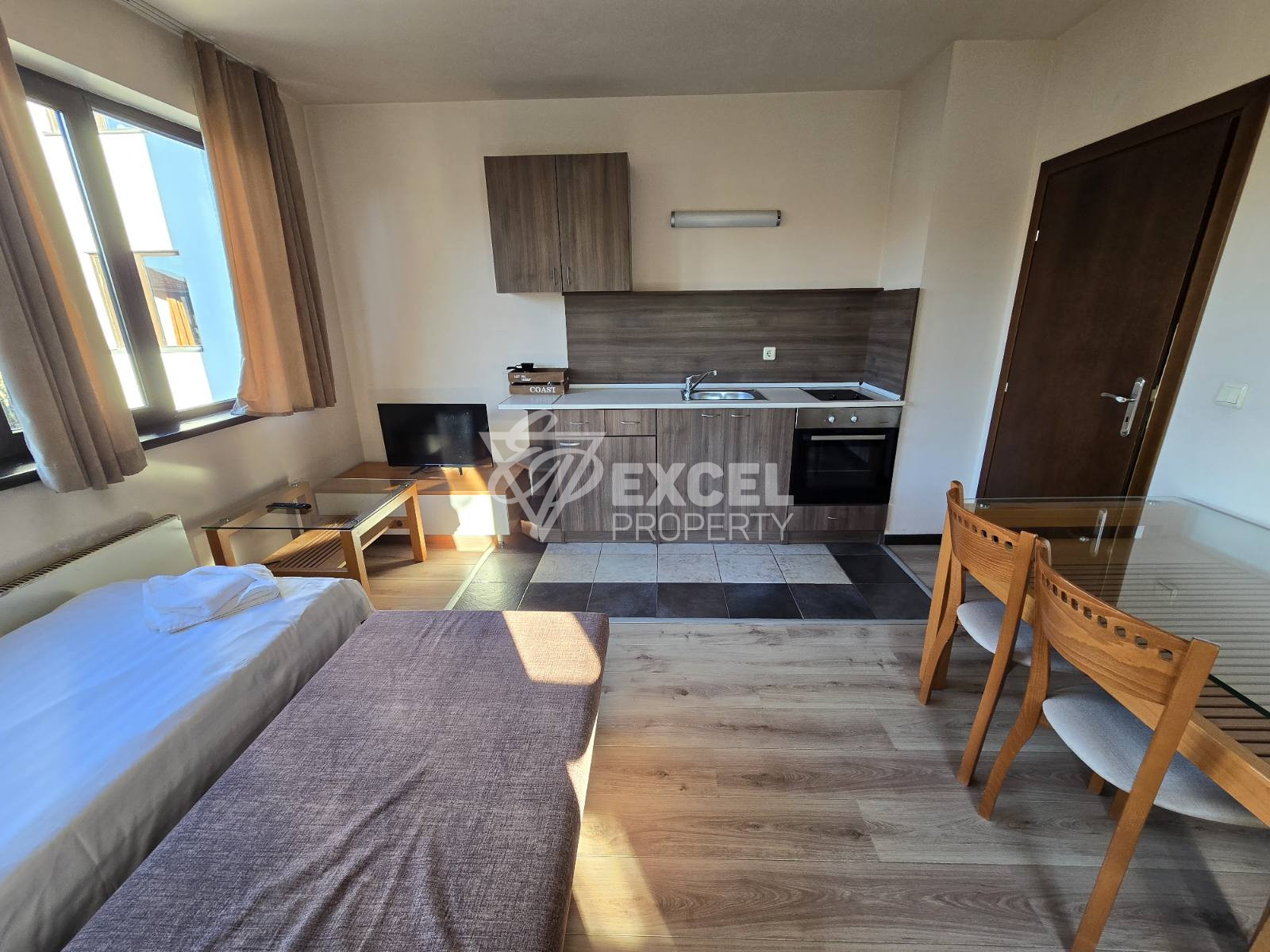 Small one-bedroom apartment in a year-round complex, Bansko