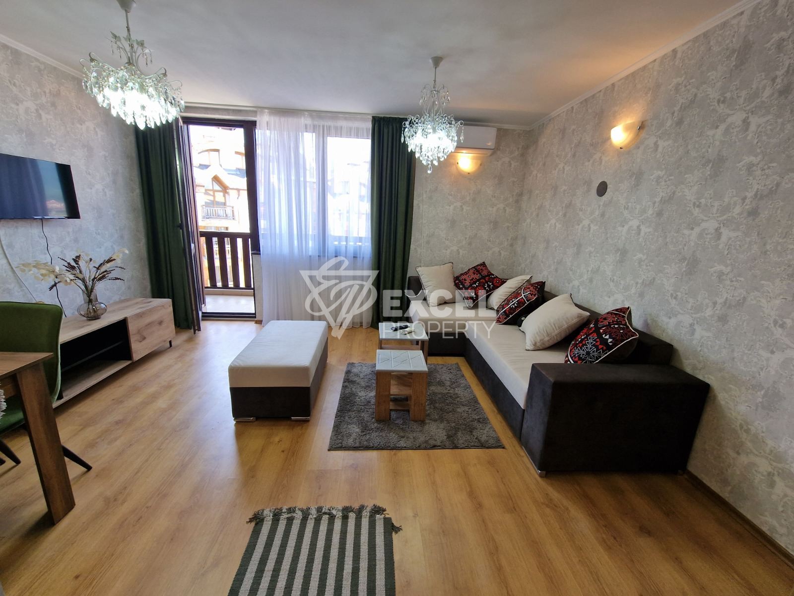 Modern furnished studio for sale in a gated complex, Bansko