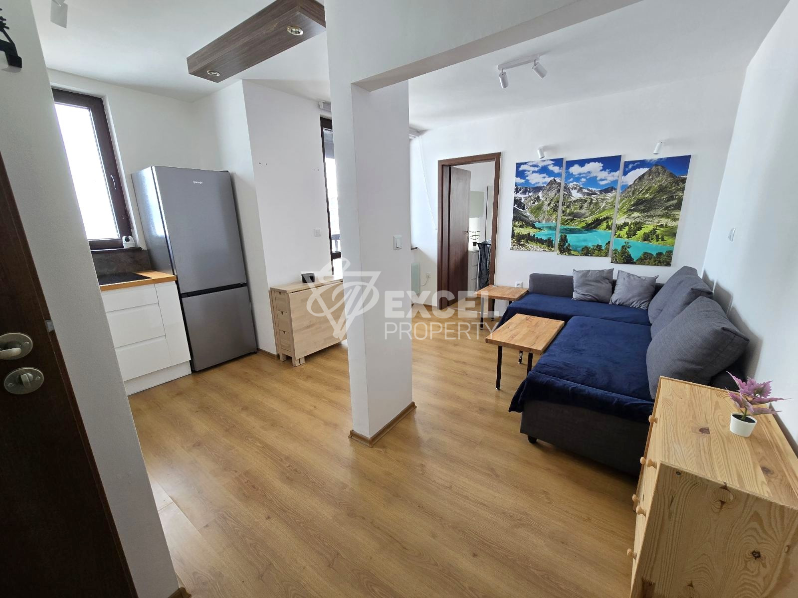 One-bedroom apartment with new furniture and a wonderful panoramic view for sale in Bansko