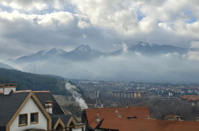 Studio for sale with an exceptional panoramic view of the entire city of Bansko