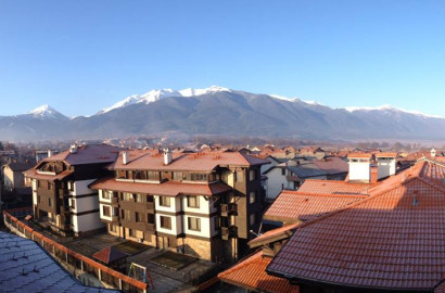 Exclusive one-bedroom apartment with a panoramic view of Pirin and Rila for sale in Bansko