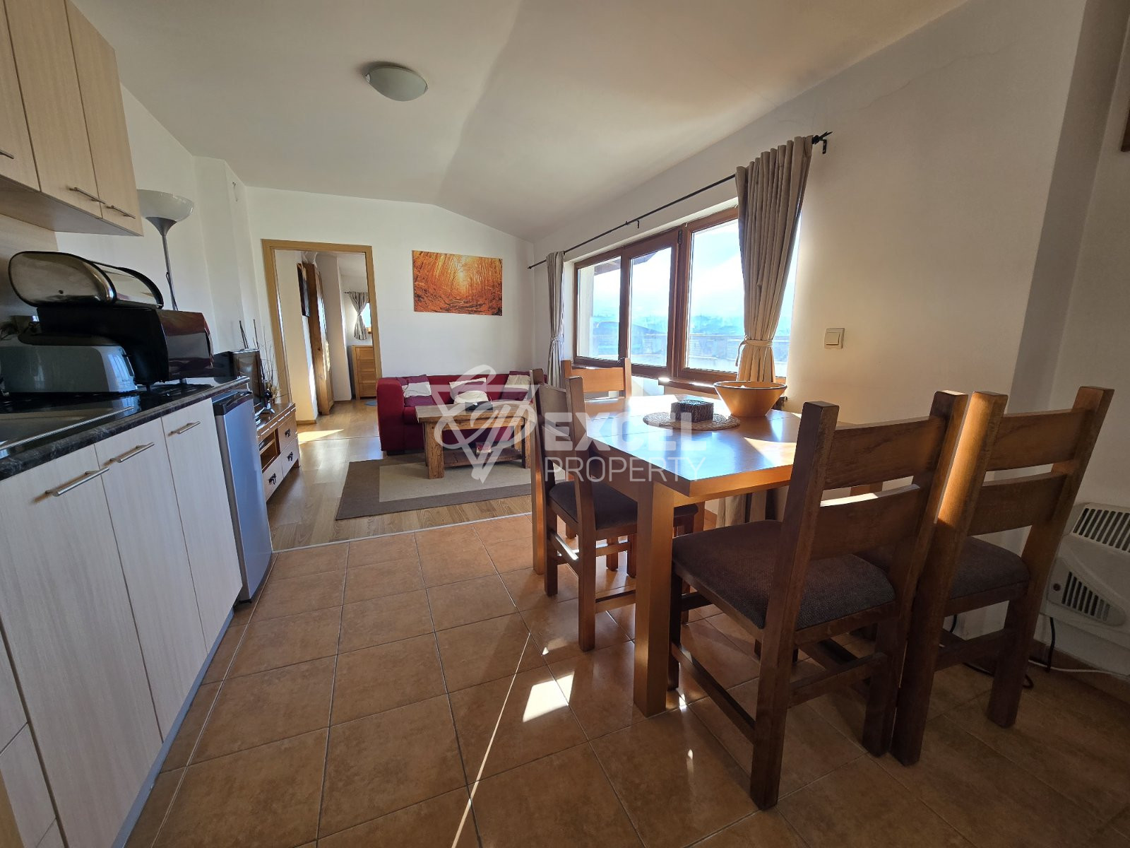 Exclusive one-bedroom apartment with a panoramic view of Pirin and Rila for sale in Bansko