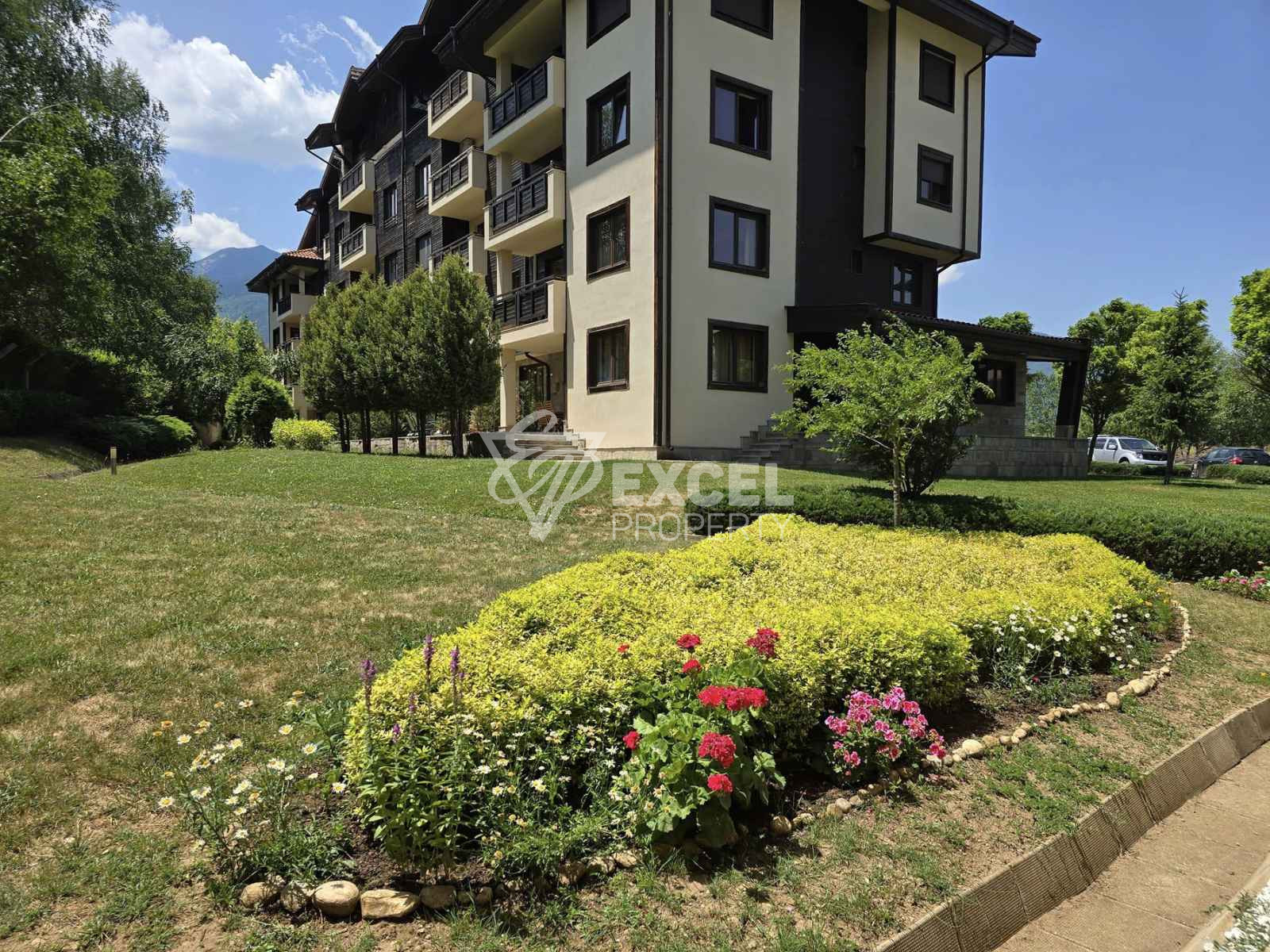 Southern two bedroom apartment on the ground floor for sale in the Terra complex next to Pirin Golf