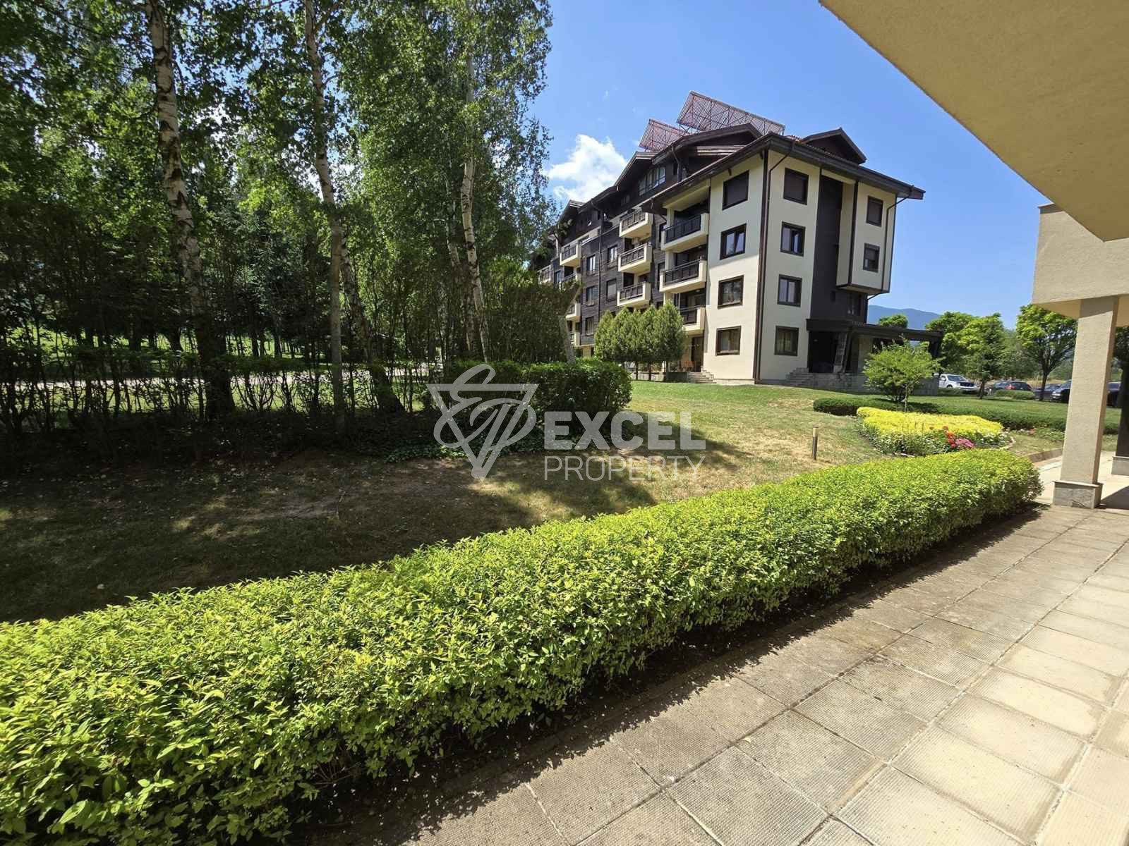 Southern two bedroom apartment on the ground floor for sale in the Terra complex next to Pirin Golf