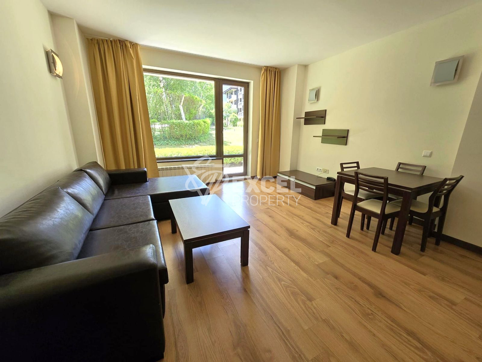 Southern two bedroom apartment on the ground floor for sale in the Terra complex next to Pirin Golf