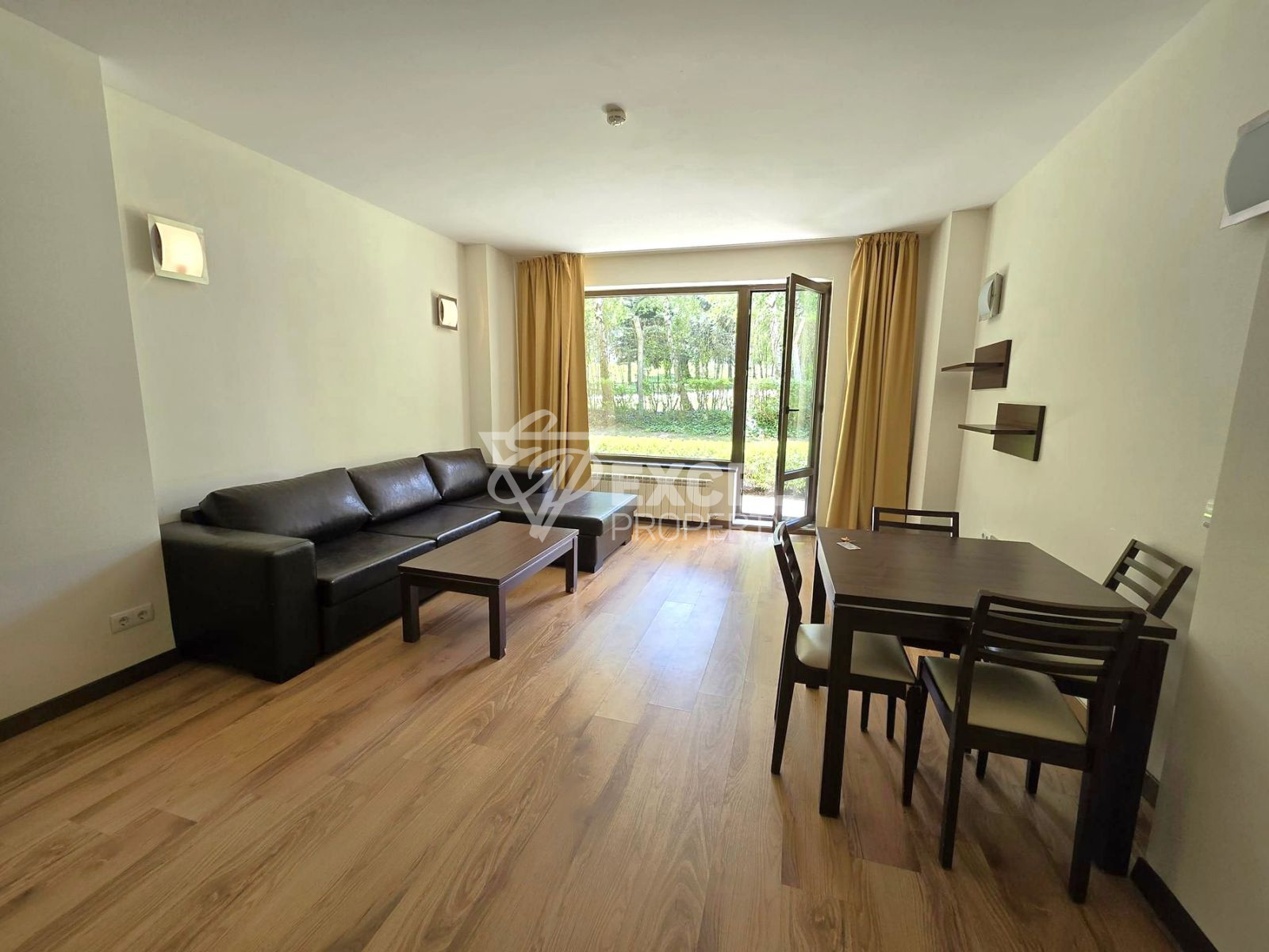 Southern two bedroom apartment on the ground floor for sale in the Terra complex next to Pirin Golf