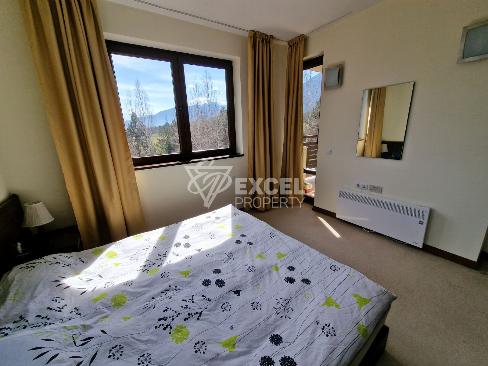 Two-bedroom apartment for sale with a view of the Pirin Mountains near Bansko