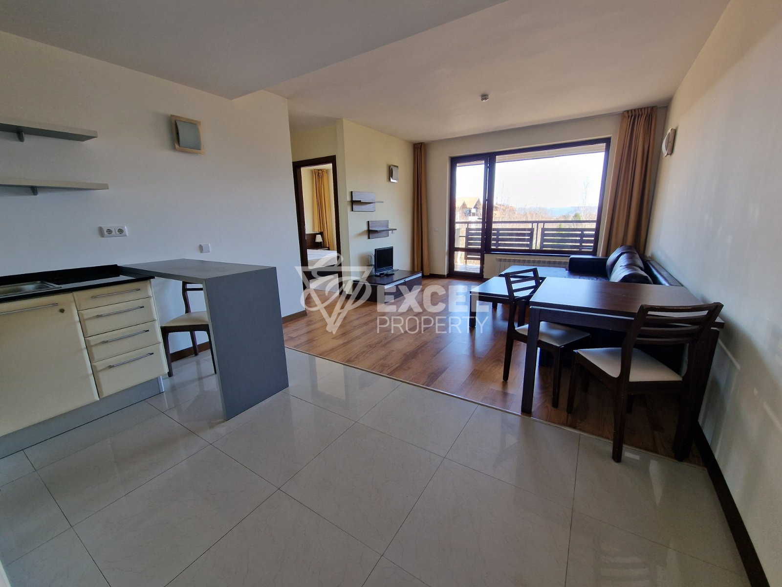 Two-bedroom apartment for sale with a spectacular view of Pirin to Bansko