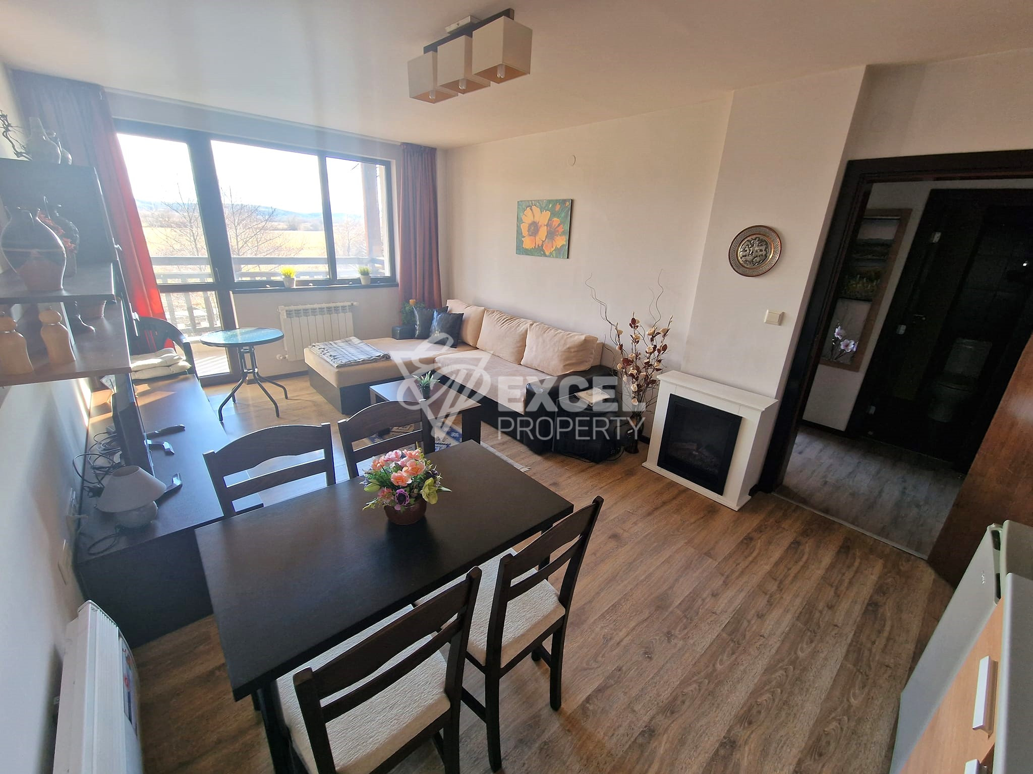 One bedroom apartment with east exposure for sale between Bansko and Banya! Bargain!