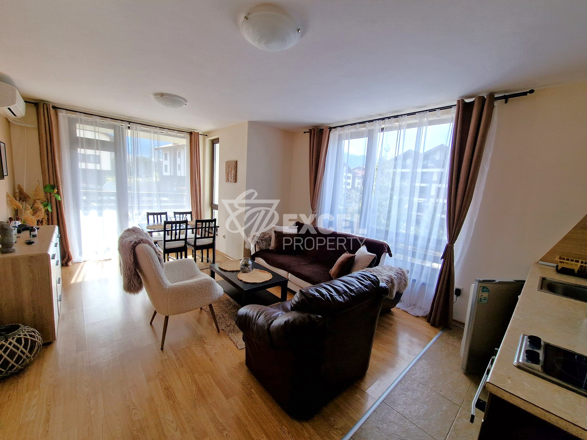 Furnished One-bedroom apartment with air conditioning at a bargain price for sale in Aspen Resort