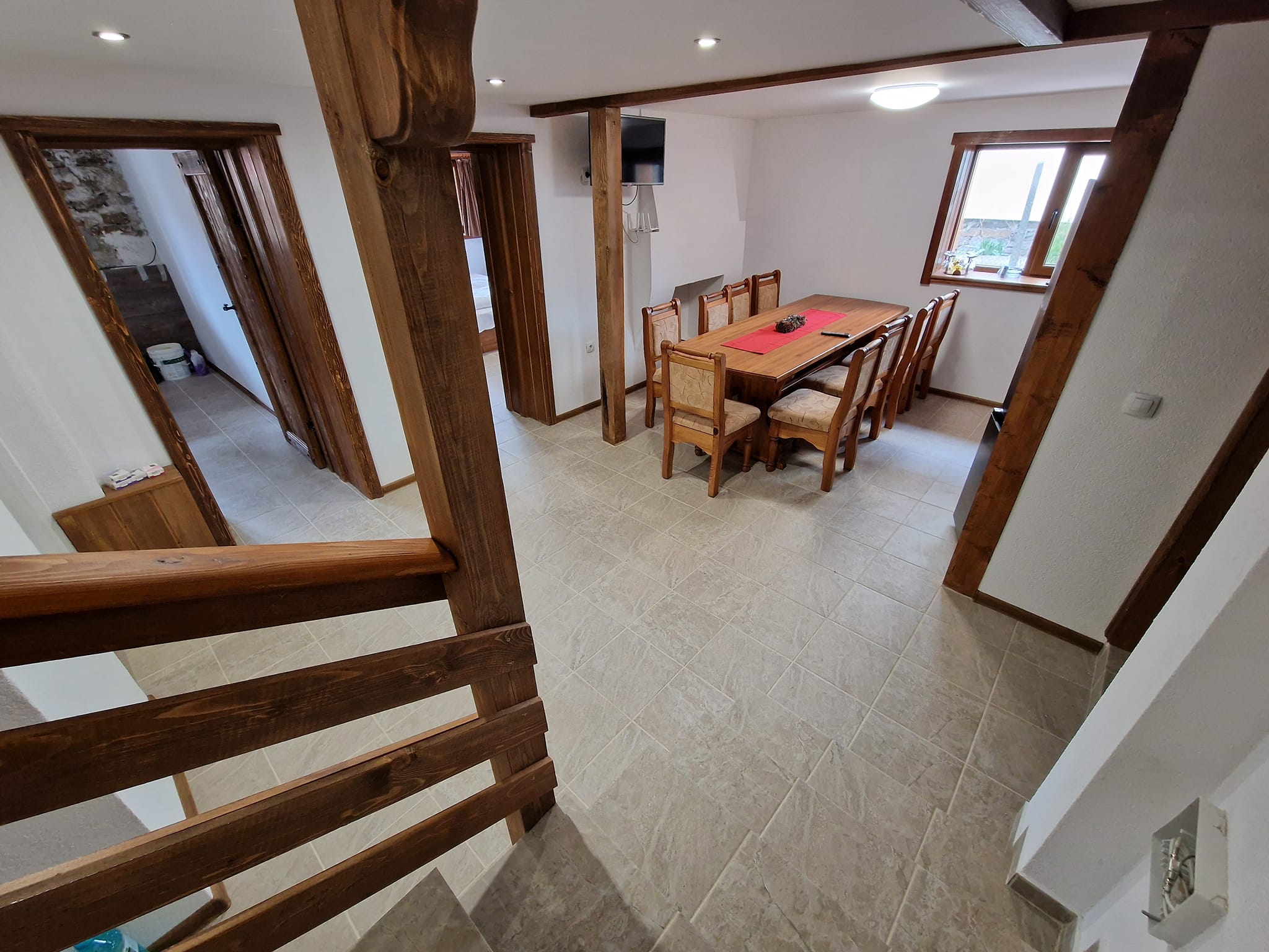 Renovated three-story house with a large yard for sale in the village of Banya, Bansko region