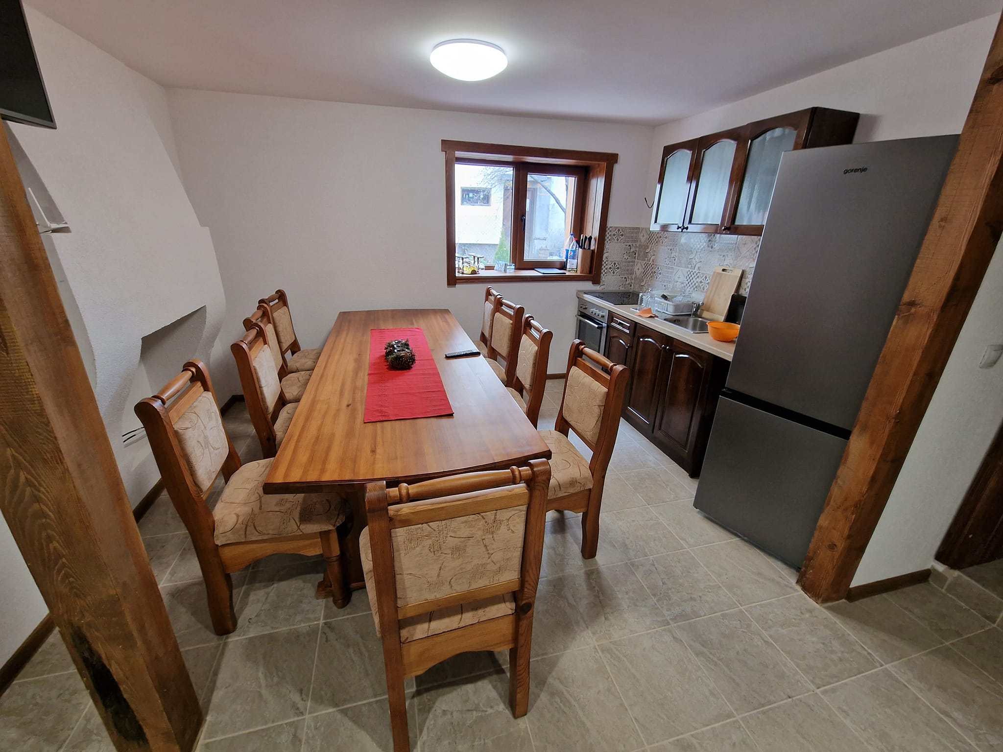 Renovated three-story house with a large yard for sale in the village of Banya, Bansko region