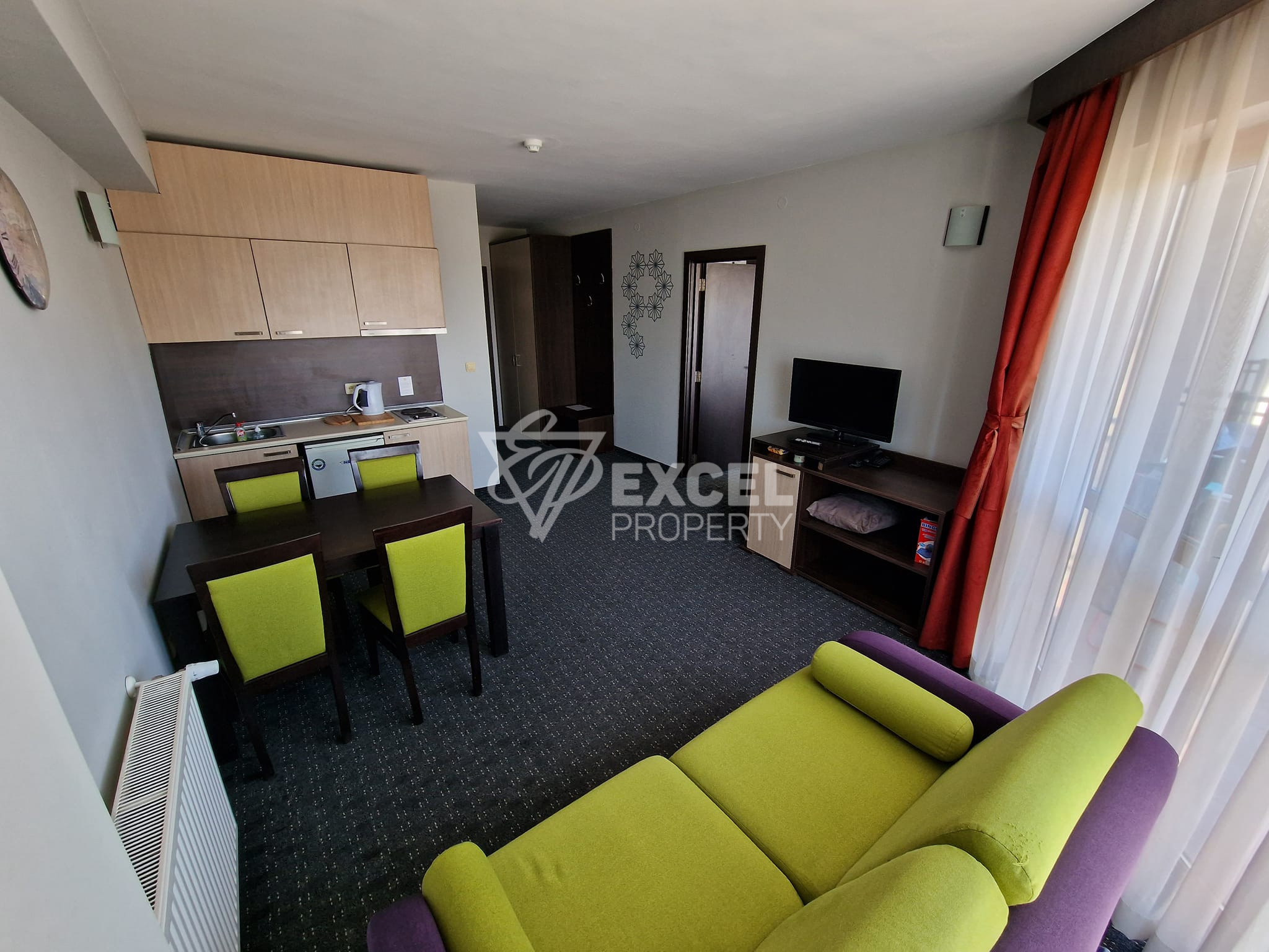 MPM Guinness Hotel: one-bedroom apartment for sale next to ski lift Bansko