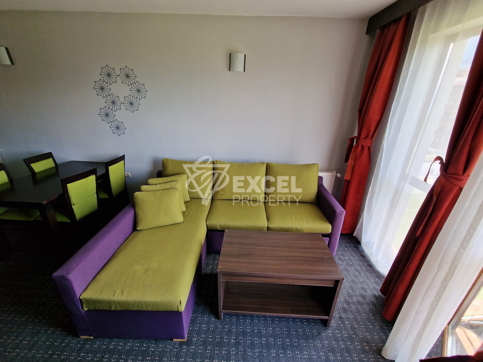 One-bedroom apartment with a wonderful view of Pirin, next to the BELVEDERE hotel