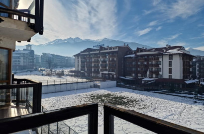 Bright one bedroom apartment 200 m from the Gondola in Bansko! View of Pirin mountain!