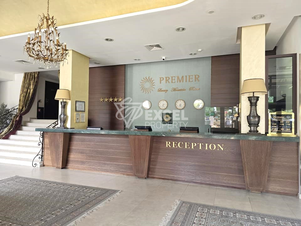 PREMIER Luxury Mountain Resort: двустаен апартамент с фронтална гледка към Пирин планина за продажба в Банско